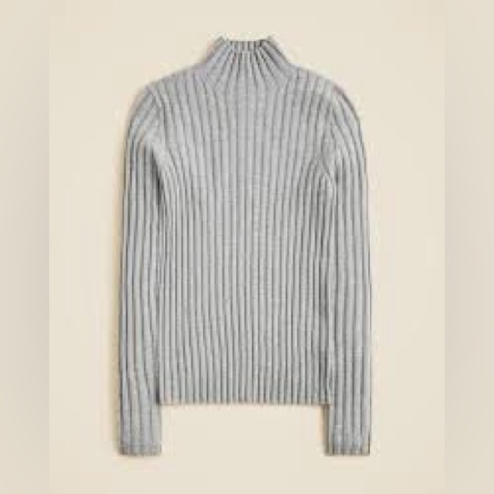 J Crew Wide-rib cashmere turtleneck sweater CO326